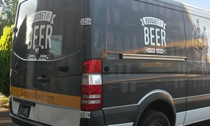 auto met bier